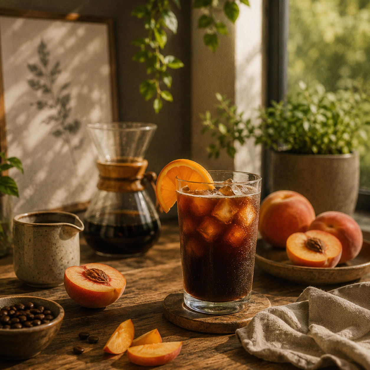 Summer Vibers — cold brew i brzoskwinie
